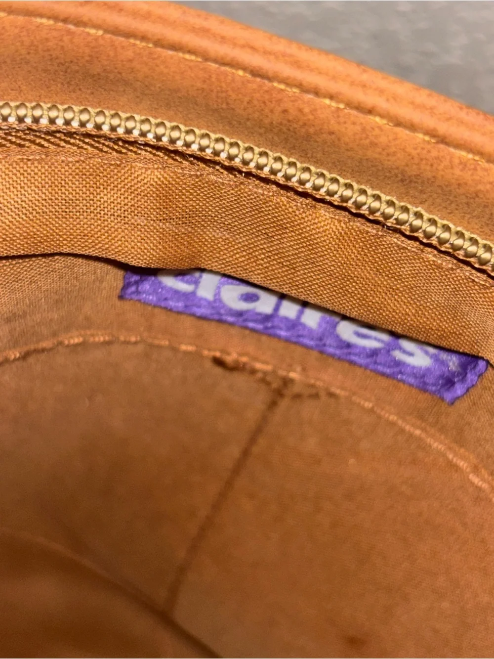 Claire's Tan Laser-Cut Suede Shoulder Bag